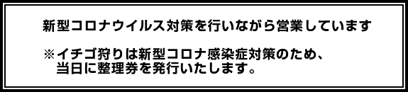コロナ対策を行っています